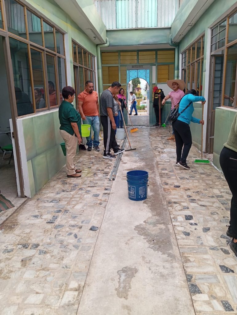 Colectivo Docente de la Prepa 224 visita el Centro Universitario Casa Quetzalcóatl Prepa224 Limpieza Casaquetzalcoatl 771x1024